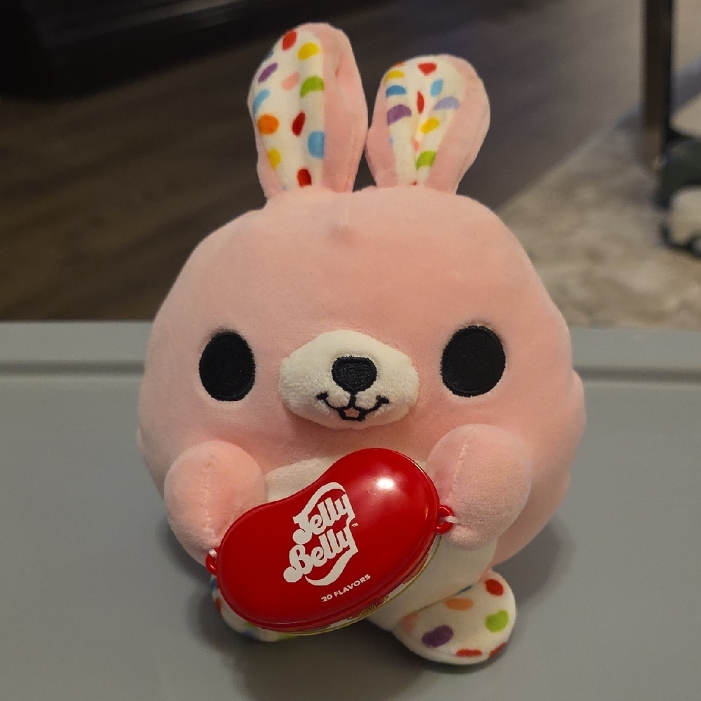 (J62) Zuru Series 2 Jelly Belly Pink Bunny Plush